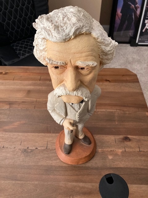 Mark Twain ESCO Statue For Sale / Mark Twain ESCO Chalkware Statues For Sale